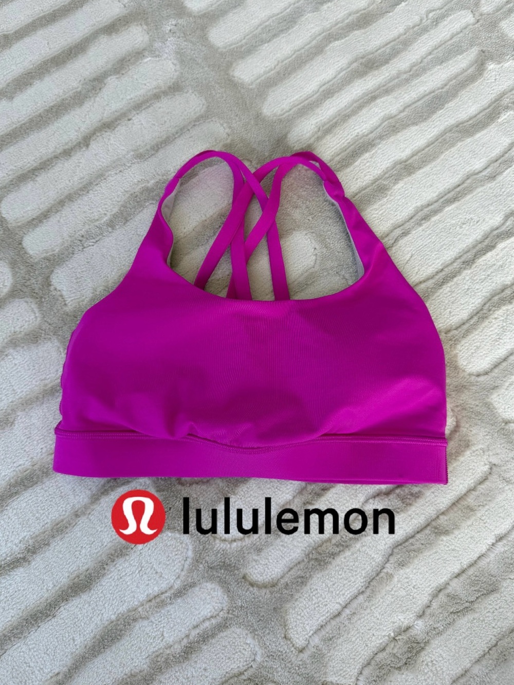 lululemon athletica Hot Pink Strappy Sports Bra 4